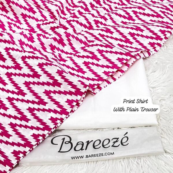 Bareezé Zig Zag Prints 2-Pcs Lawn Collection LN-1015 Bareezé Zig Zag Prints 2-Pcs Lawn Collection LN-1015