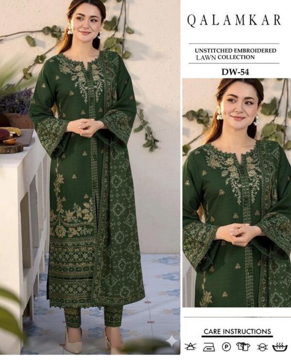 Premium Embroidered Lawn 3-Pcs Collection LN-1016