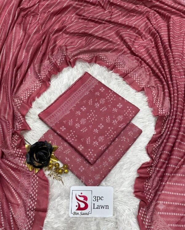 Bin Saeed Original Printed 3-Pcs Lawn Collection LN-1018 Bin Saeed Original Printed 3-Pcs Lawn Collection LN-1018