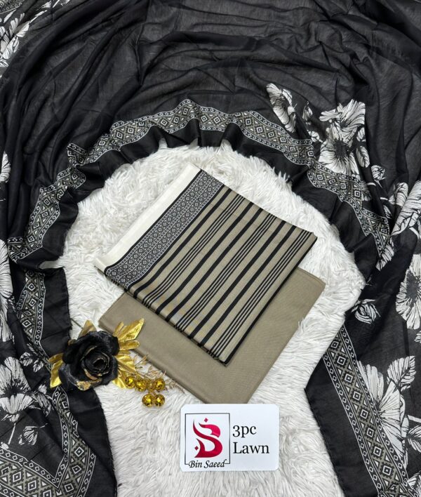 Bin Saeed Original Printed 3-Pcs Lawn Collection LN-1018 Bin Saeed Original Printed 3-Pcs Lawn Collection LN-1018