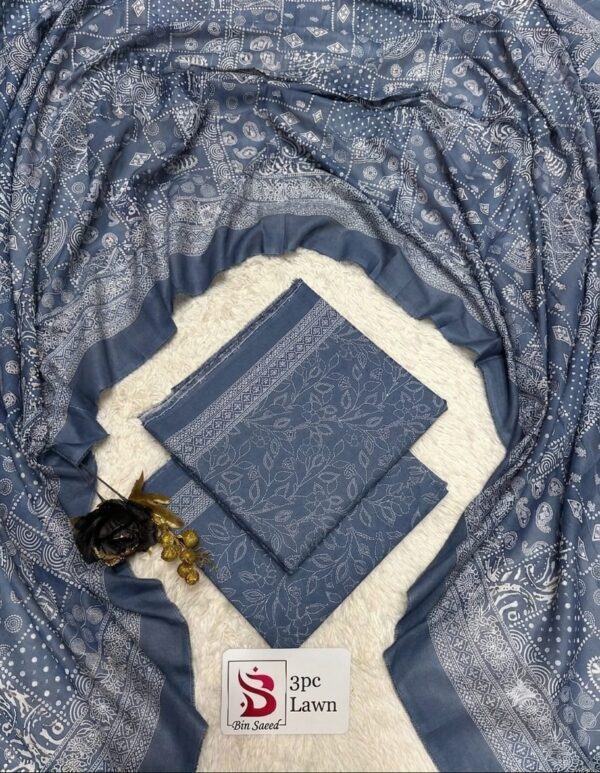 Bin Saeed Original Printed 3-Pcs Lawn Collection LN-1018 Bin Saeed Original Printed 3-Pcs Lawn Collection LN-1018