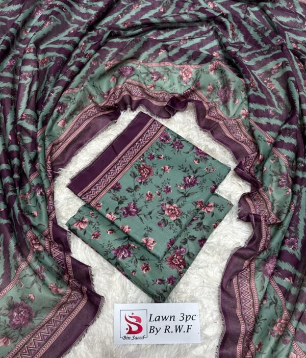 Bin Saeed Original Printed 3-Pcs Lawn Collection LN-1018 Bin Saeed Original Printed 3-Pcs Lawn Collection LN-1018