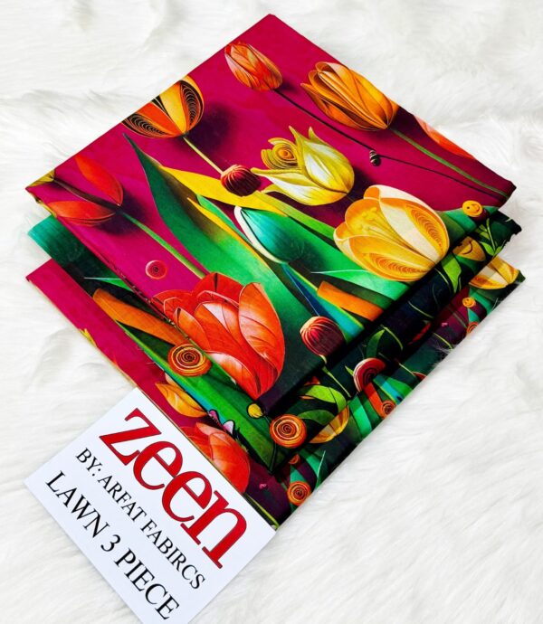 ZEEN Printed Lawn 3-Pcs Collection LN-1019