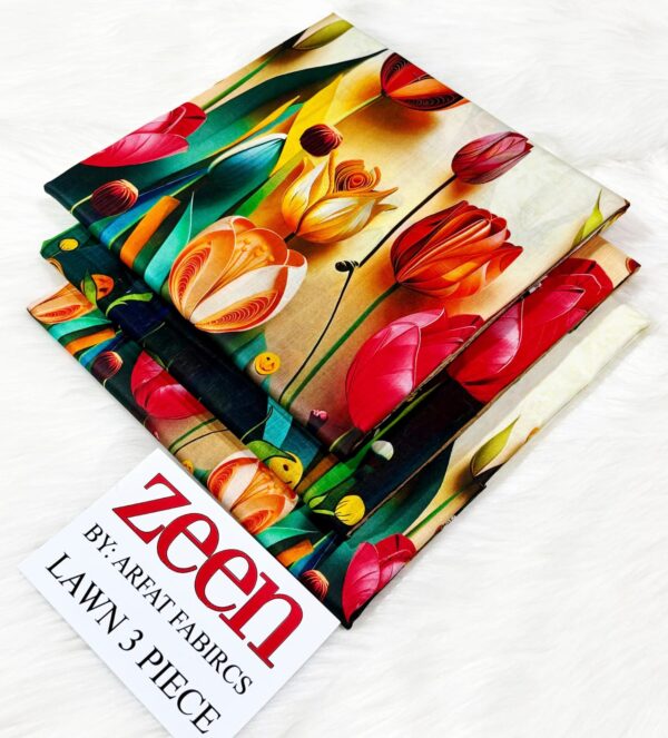 ZEEN Printed Lawn 3-Pcs Collection LN-1019