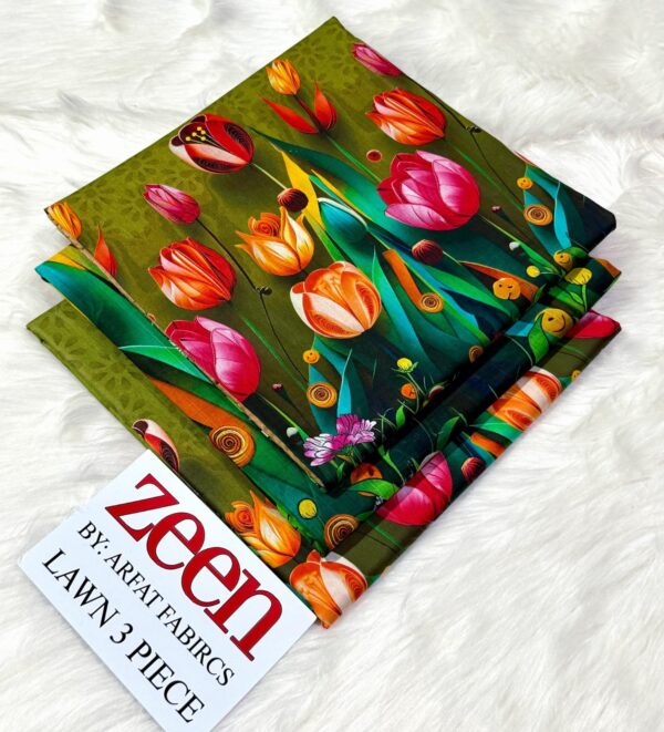 ZEEN Printed Lawn 3-Pcs Collection LN-1019