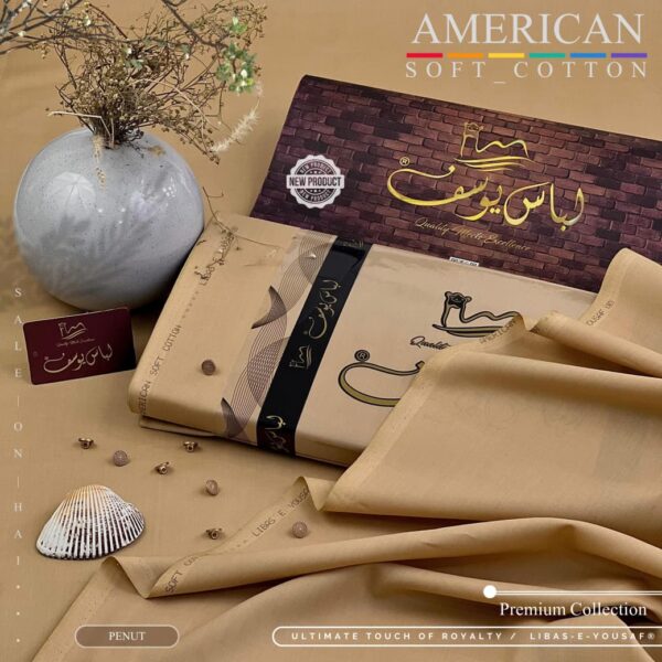 Libas-e-Yousaf American Soft Cotton Unstitched Suit – New Arrivals 2026 Libas-e-Yousaf American Soft Cotton Unstitched Suit – New Arrivals 2026