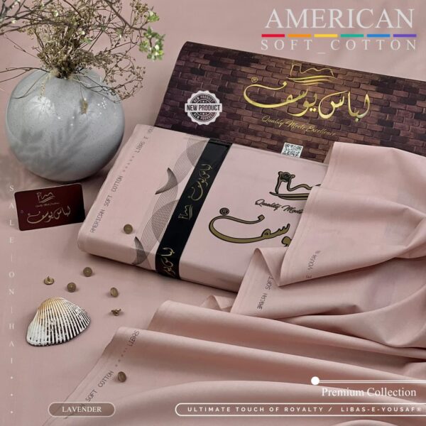 Libas-e-Yousaf American Soft Cotton Unstitched Suit – New Arrivals 2026 Libas-e-Yousaf American Soft Cotton Unstitched Suit – New Arrivals 2026