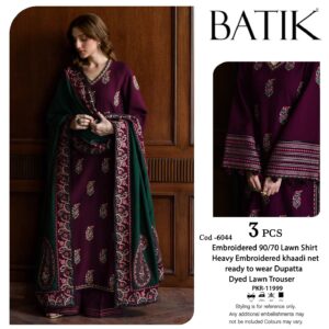 BATIK Premium Embroidered Lawn 3-Piece Collection BATIK Premium Embroidered Lawn 3-Piece Collection