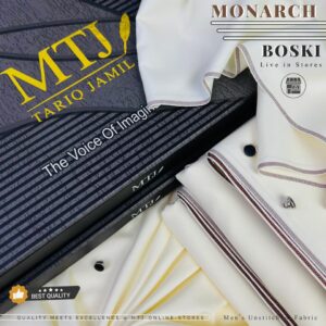 MTJ Monarch Boski Premium Unstitched Suit BK-3007 MTJ Monarch Boski Premium Unstitched Suit BK-3007