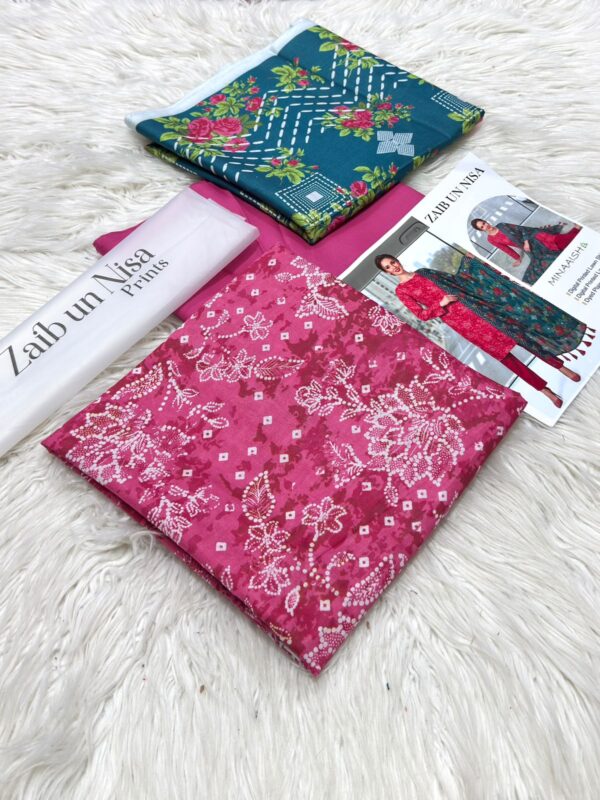 ZAIB UN NISA Printed Lawn 3-Pcs Collection
