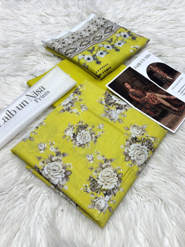ZAIB UN NISA Printed Lawn 3-Pcs Collection