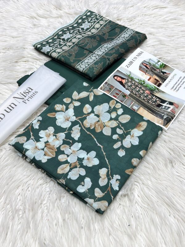 ZAIB UN NISA Printed Lawn 3-Pcs Collection