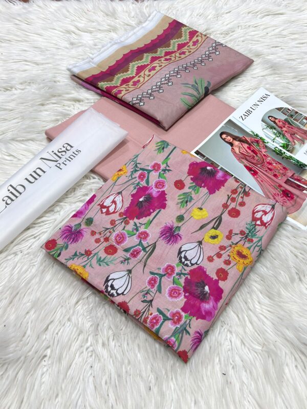 ZAIB UN NISA Printed Lawn 3-Pcs Collection