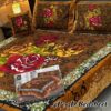 4-Piece 3D Panel Crystal Cotton Bedsheet Set
