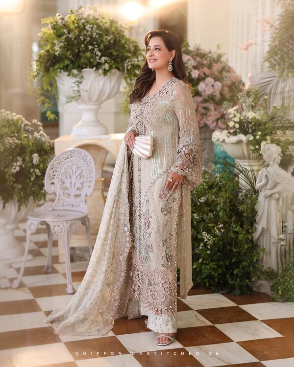 Maria B Chiffon Embroidered Unstitched Collection Maria B Chiffon Embroidered Unstitched Collection